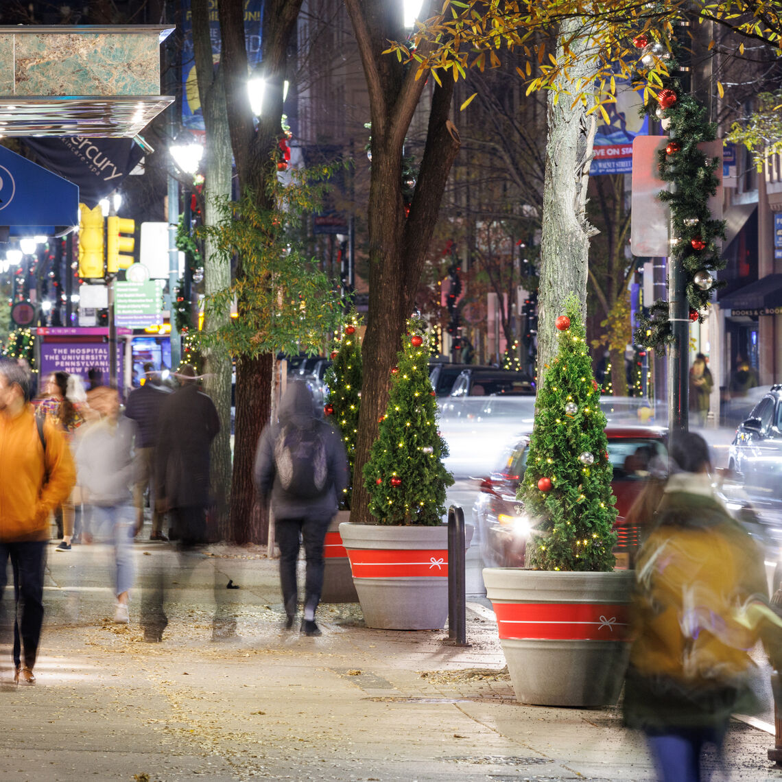 2021 Walnut Street Holiday Planters