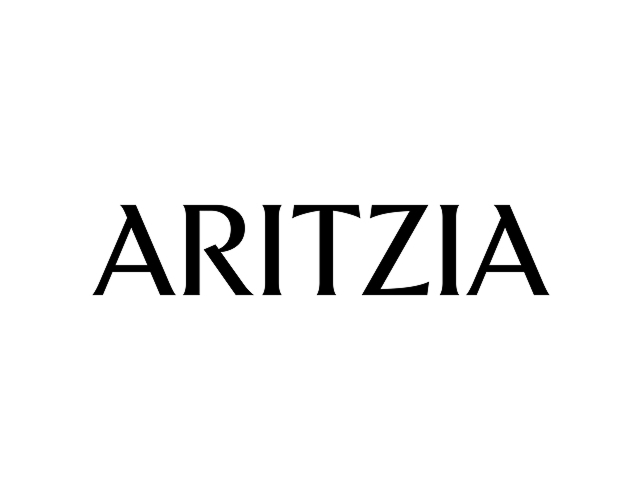 Aritzia logo in black & white