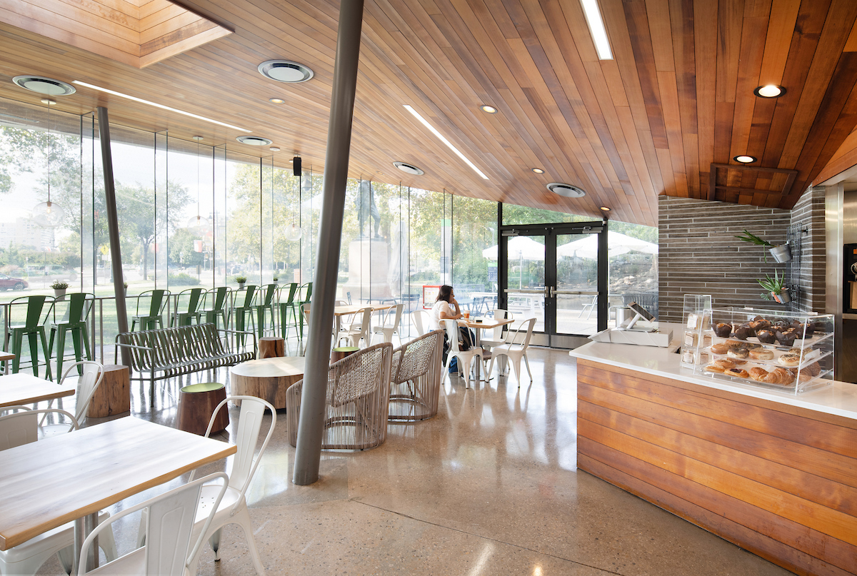 Inside of Sister Cities Park Cafe